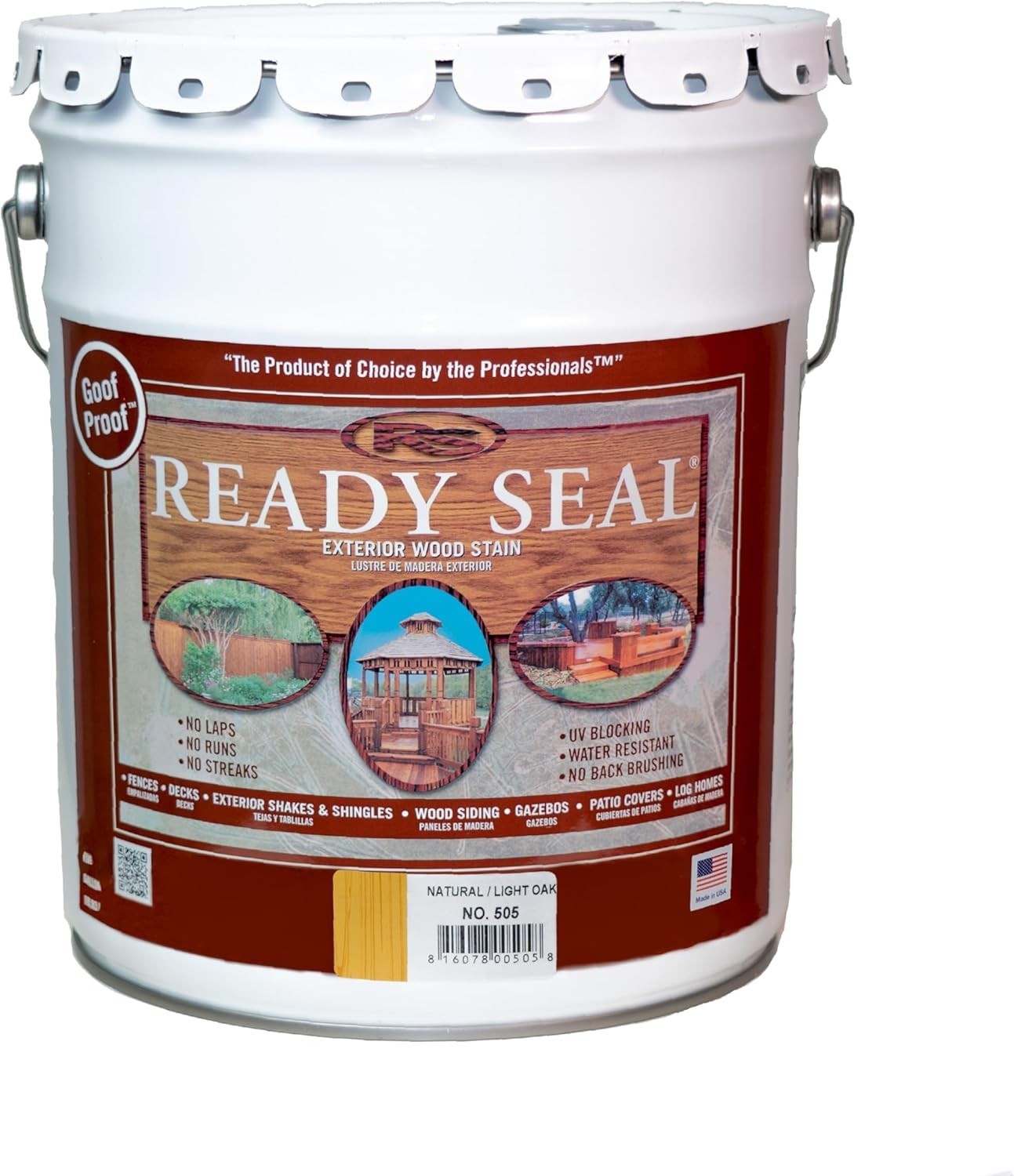 Ready Seal Light Oak 5 Gallon 35lb – 505