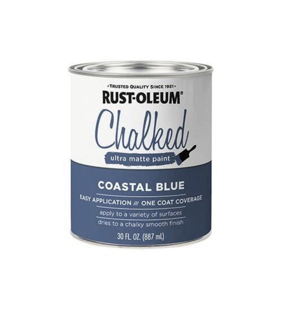 Rust-Oleum Chalked Ultra Matte Paint, Coastal Blue, 30-oz.
