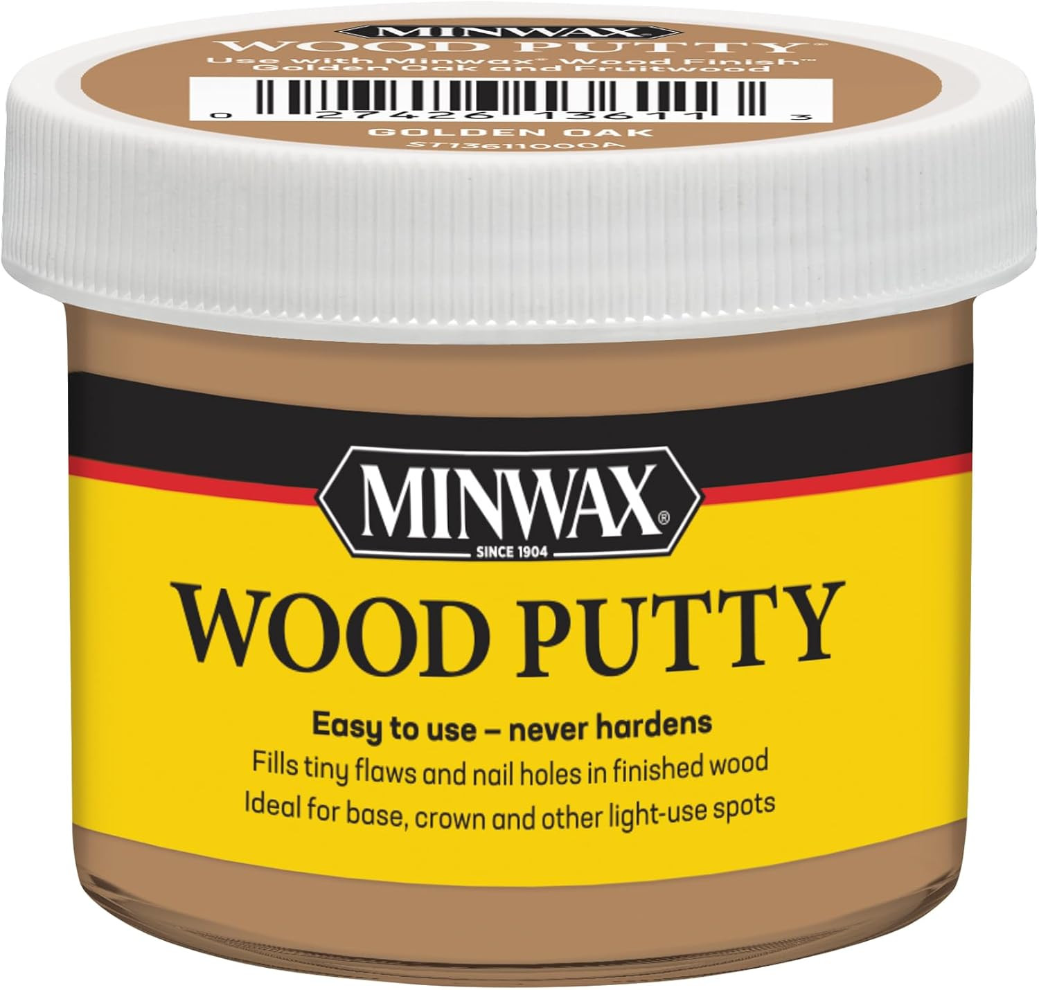 Minwax Wood Putty, Golden Oak, 3.75 Oz.