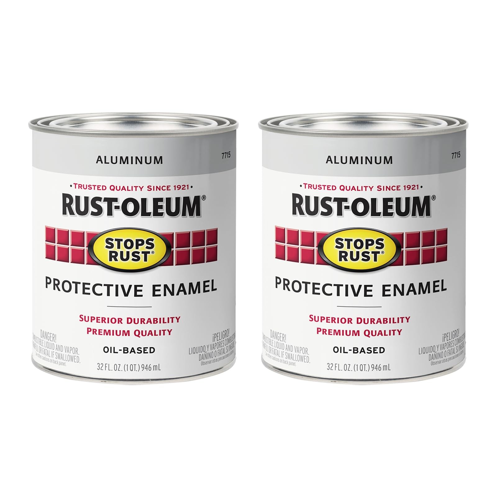 Rust Oleum Stops Rust Protective Enamel Paint 2 Pack Metallic Gloss Finish