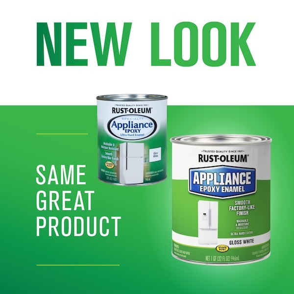 Rust-Oleum 241168 Paint,Appliance Epoxy,White,1 Qt.