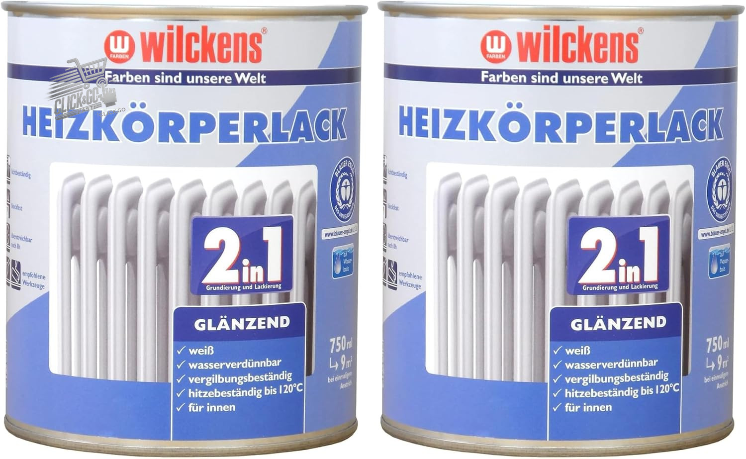 Wilckens Glossy White Radiator Paint 2in1 Enamel Radiators Thermal Tubes