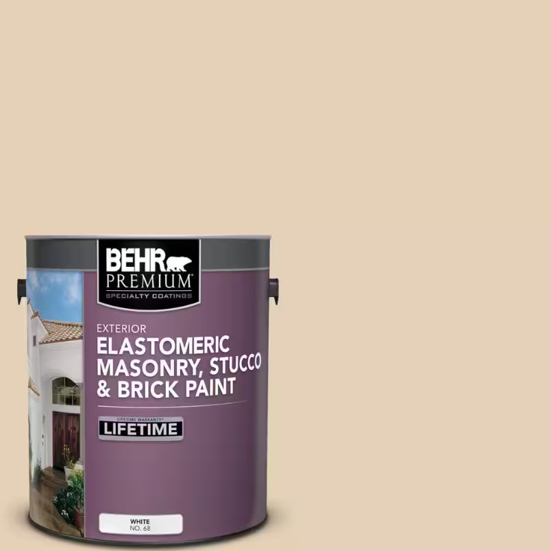 BEHR PREMIUM Exterior Elastomeric Masonry, Stucco & Brick Paint – 1 Gallon