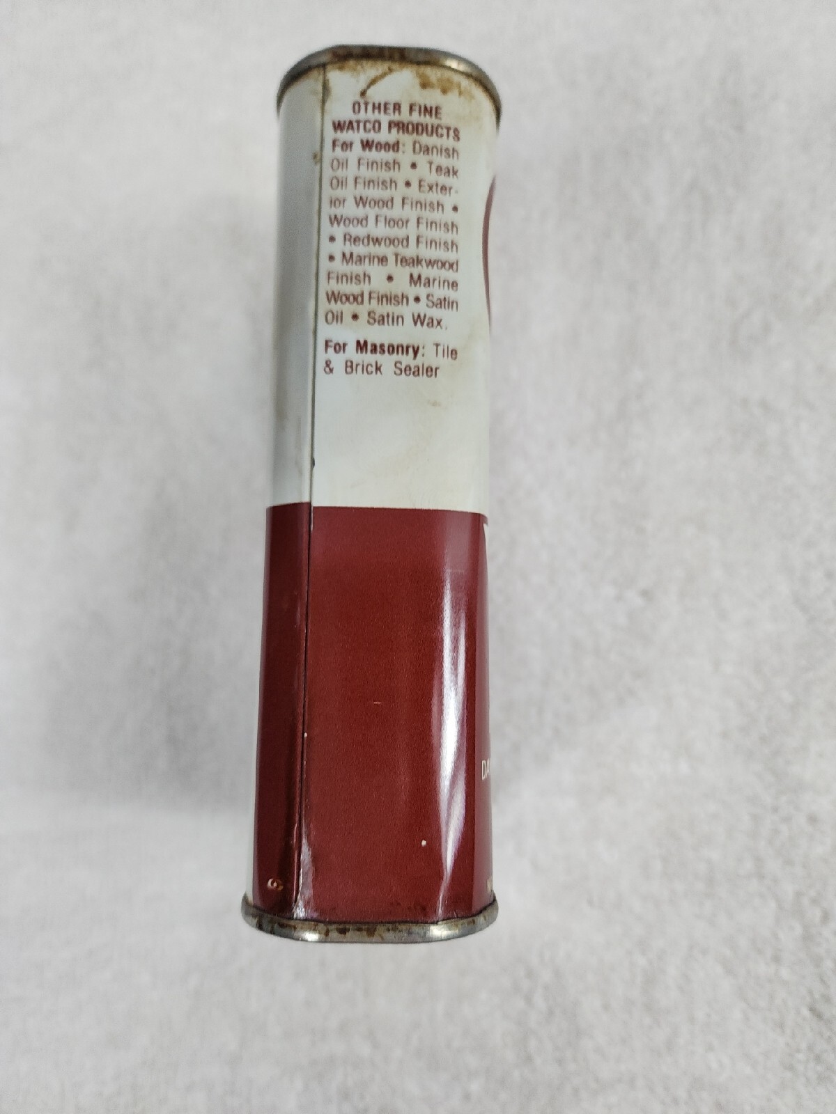 Vintage Watco Danish Oil Finish Dark Walnut Color Partial can.