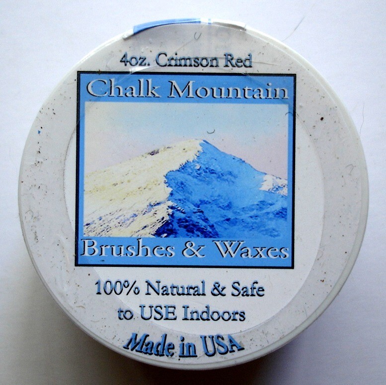 Chalk Mountain Furniture Wax, 4 oz. Crimson Red