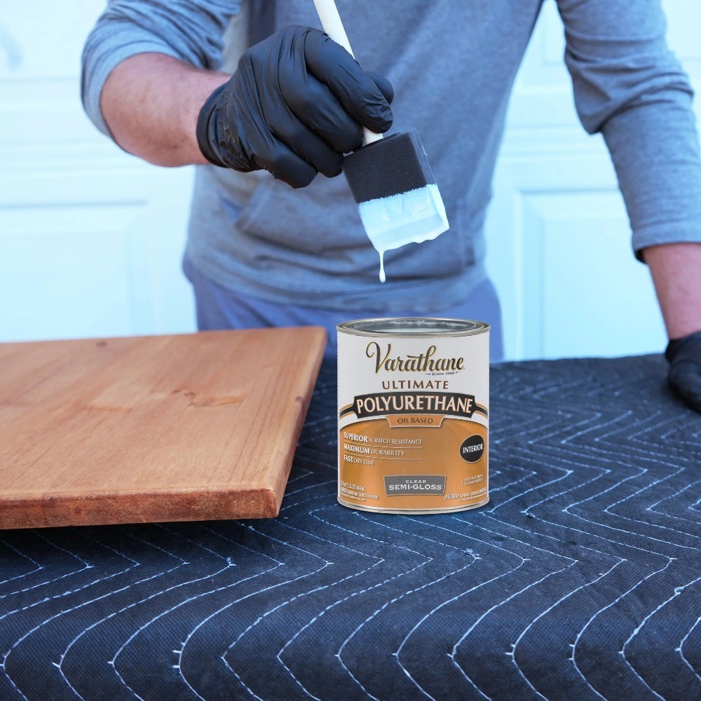 Ultimate Oil Based Polyurethane Clear Semi-Gloss Protective Wood Finish Quart