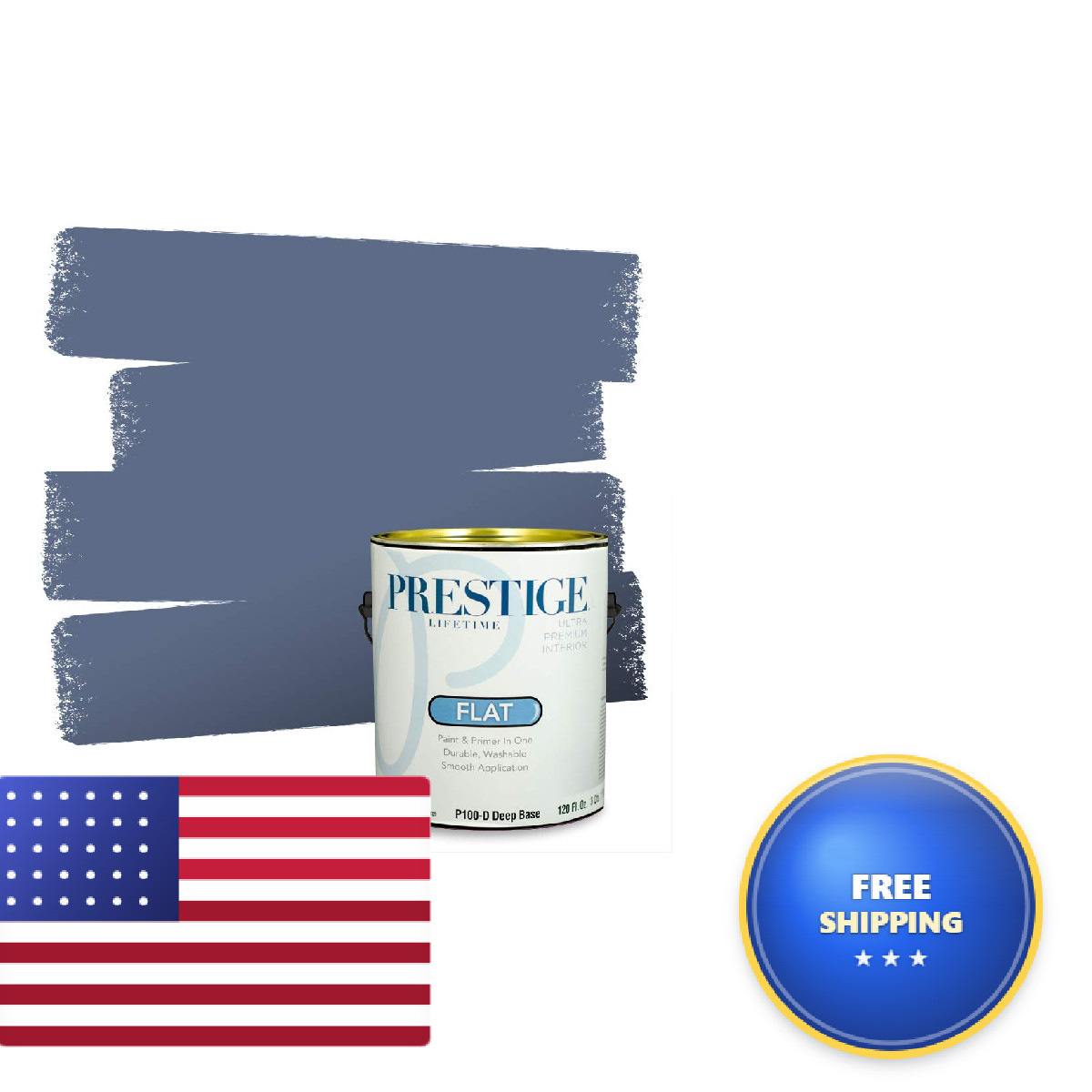 Prestige Paints Interior Paint And Premiumr In One 1-Gallon Flat Comparable Matc