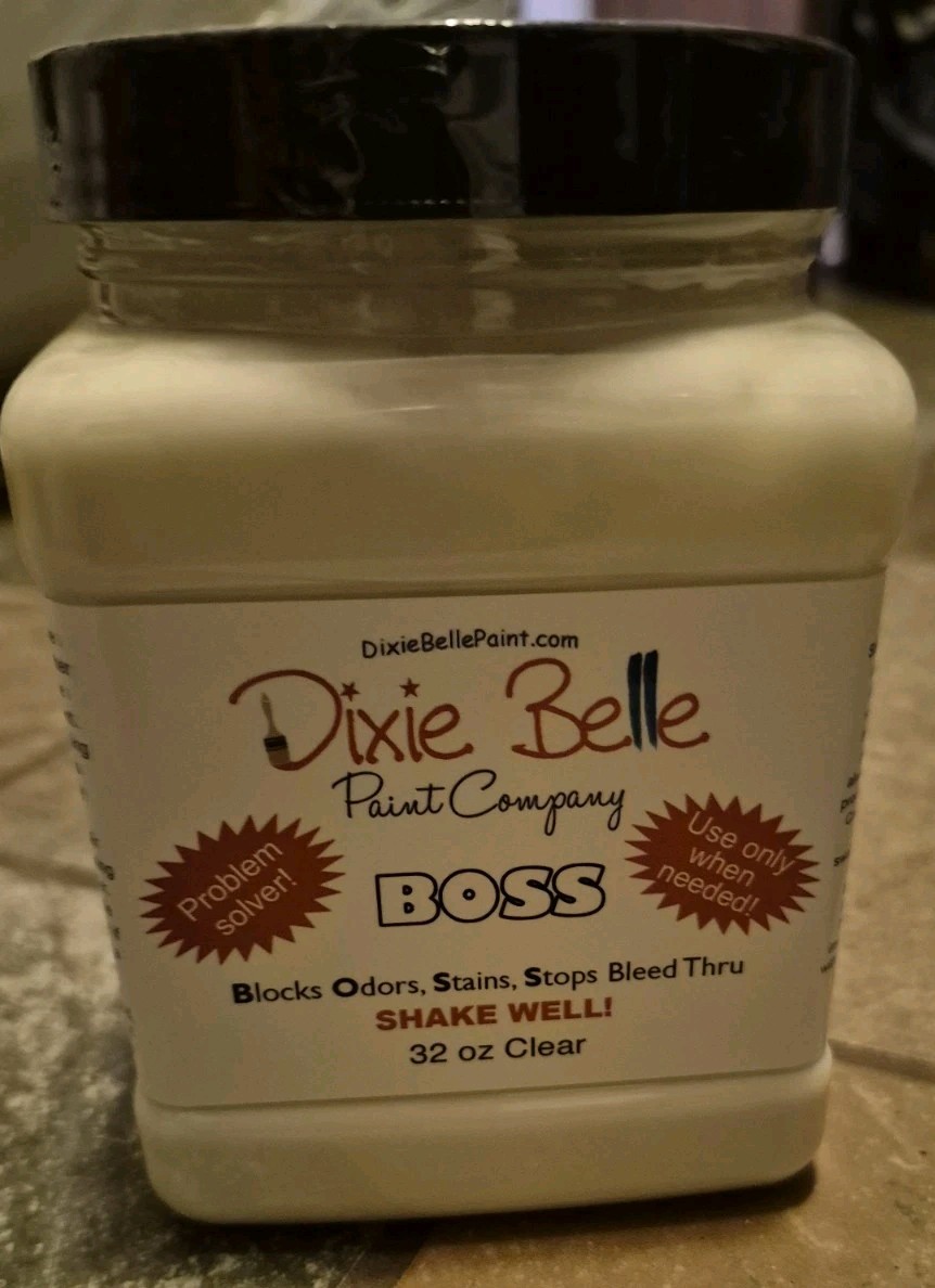 Dixie Belle BOSS Matte Clear Specialty Paint 32 oz Stain Odor Blocking Furniture