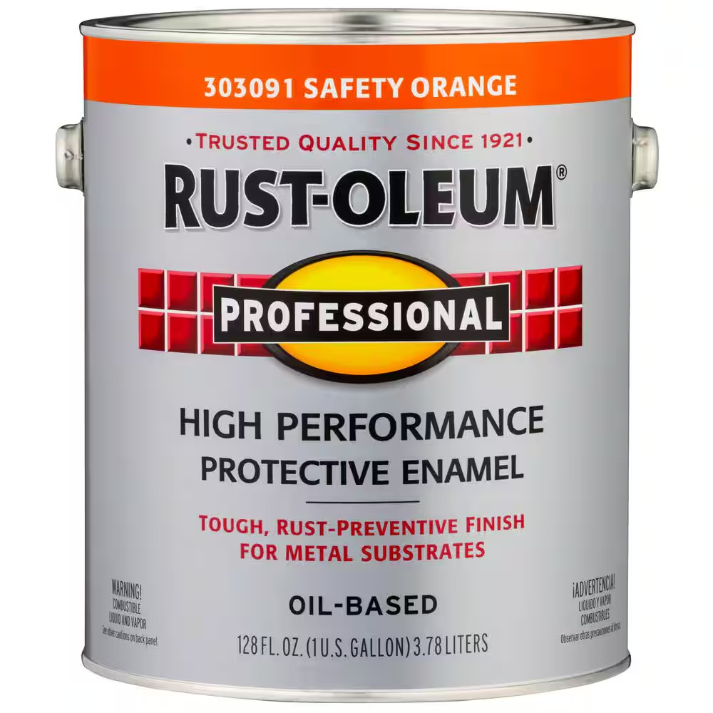 1 Gal. High Performance Protective Enamel Gloss Safety Orange Oil-Based Interior