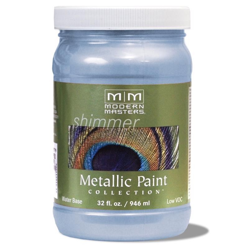 Modern Masters Shimmer Metallic Paint Shimmering Sky Blue 1 qt – 32 oz NEW