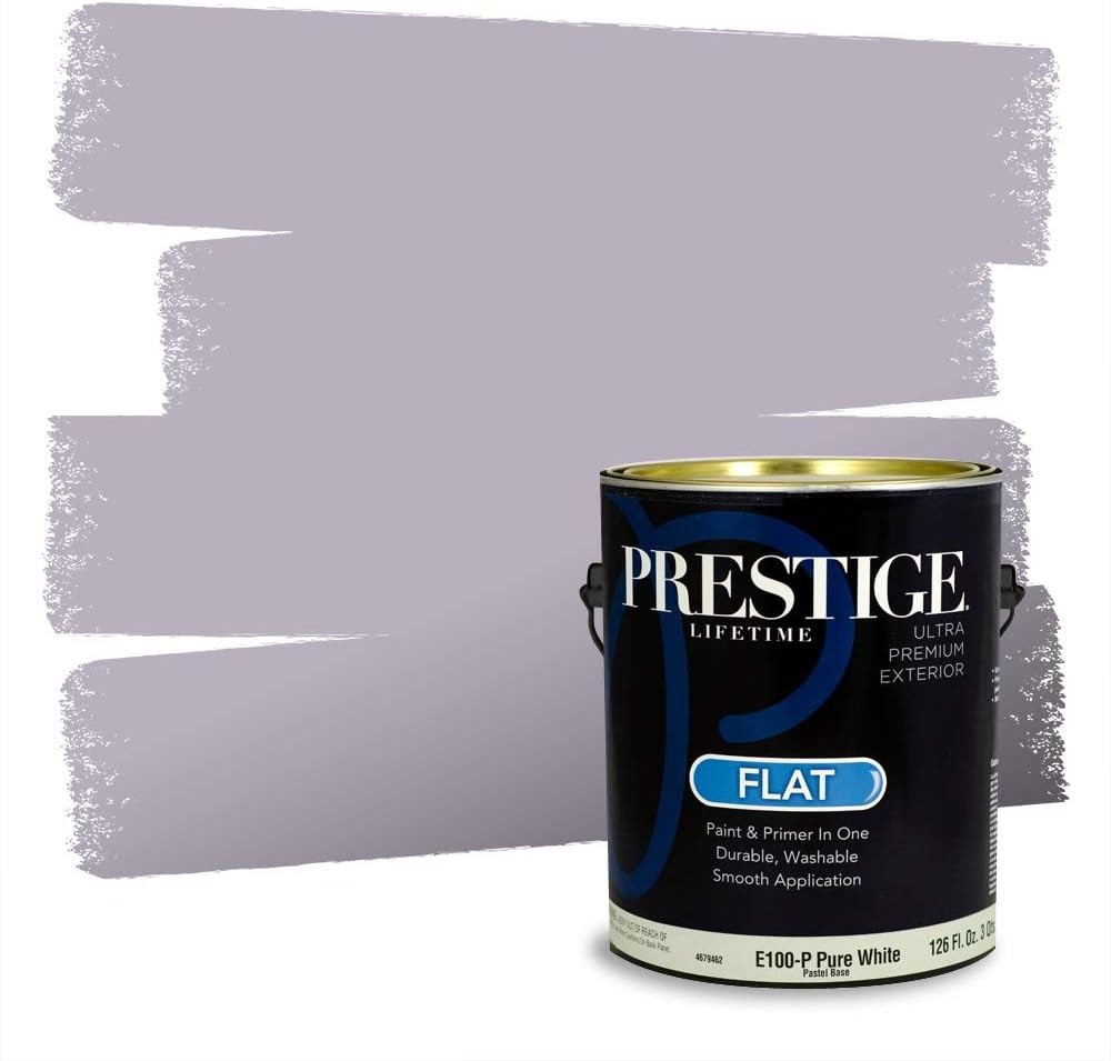 Exterior Paint & Primer In One – 100% Acrylic Latex, Flat Finish, Low VOC, 400
