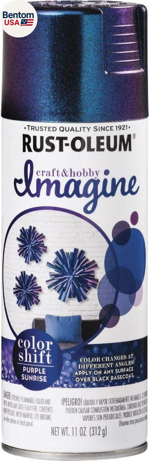 Imagine Craft & Hobby Color Shift Spray Paint Purple Sunrise, 11 Oz.