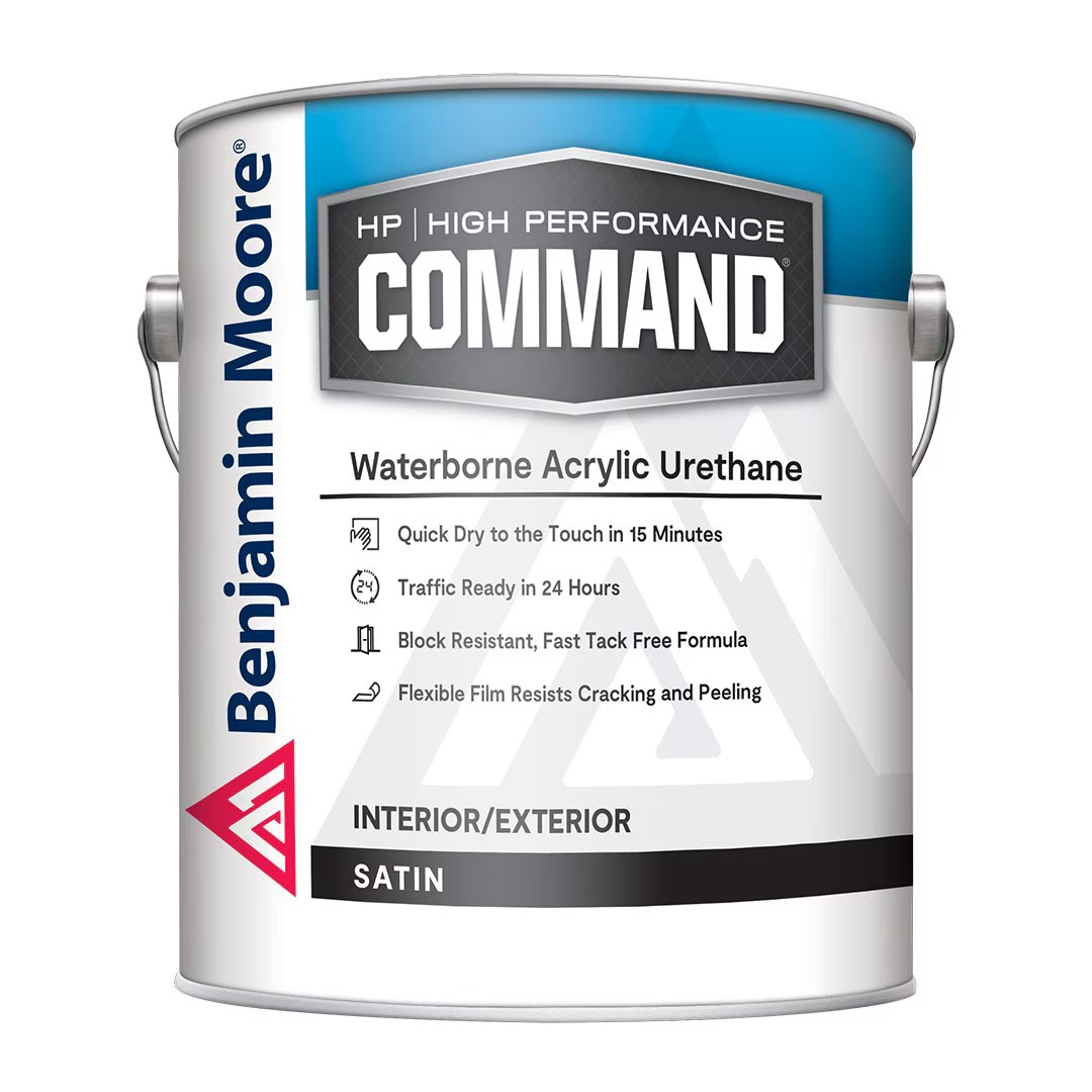 Benjamin Moore HP Command Satin Interior/Exterior Waterborne Acrylic Urethane