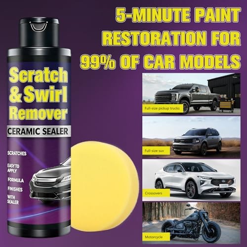 Upgraded Car Scratch Remover Kit, Scratch Remover Wax for Vehicles, Universal