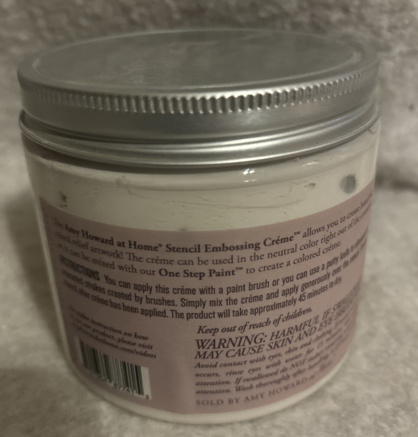Amy Howard At Home Stencil Embossing Creme 28oz Brand New