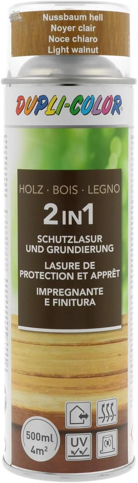 Wood Impregnator Light Walnut Spray 500ml Double Color Protective Paint