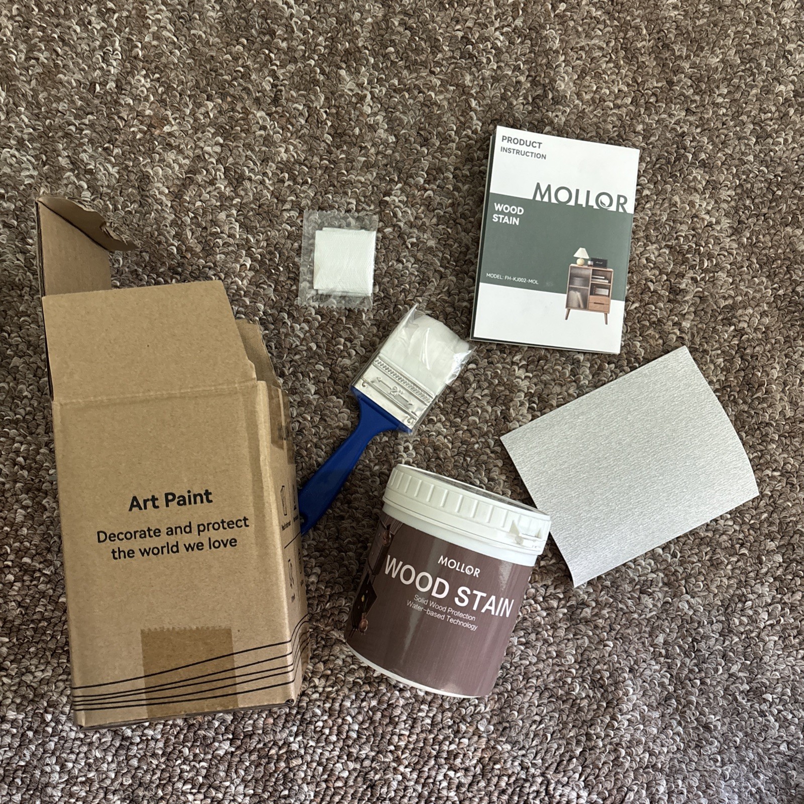 Wood Stain Natural Color 500g, Solid Wood Prote Ton, Water Based Technology