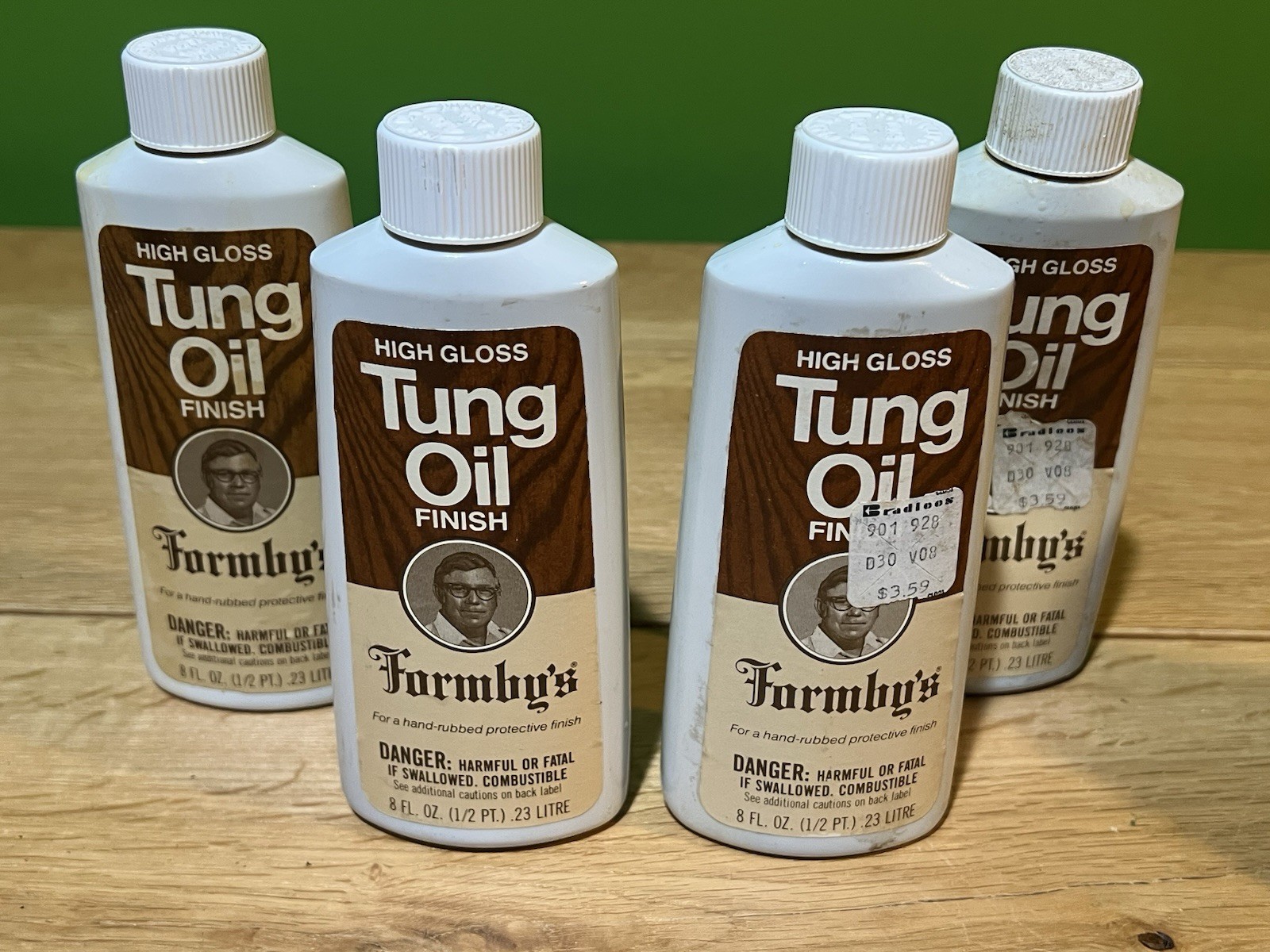 Formby s Tung Oil High Gloss Furniture Finish 1980 Lot of 4 New & Used