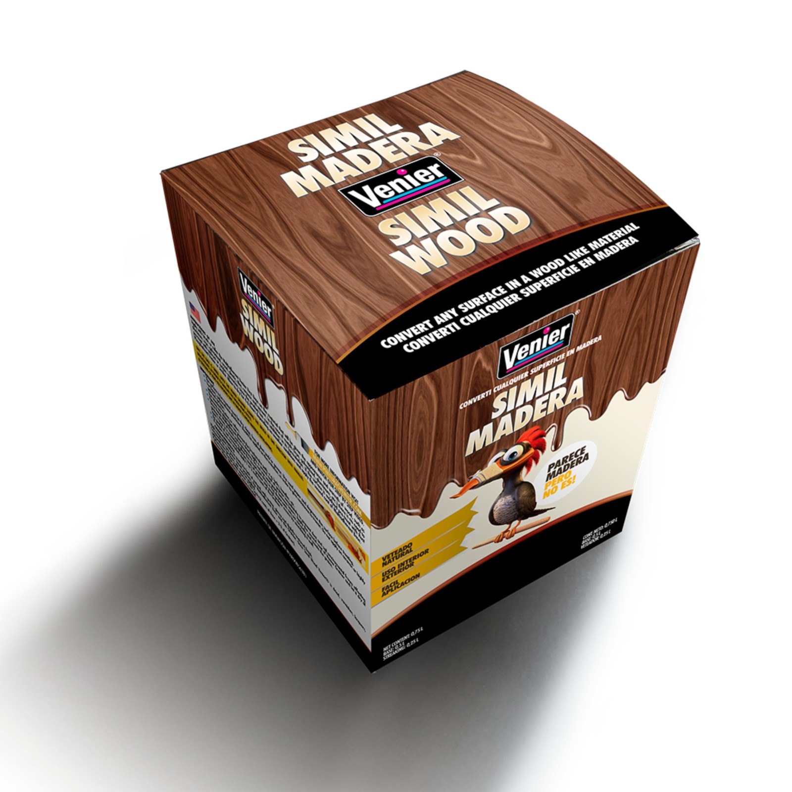 Venier Simil Wood Paint for Front & Interior 26 Fl Oz (Pack of 1), Cedar