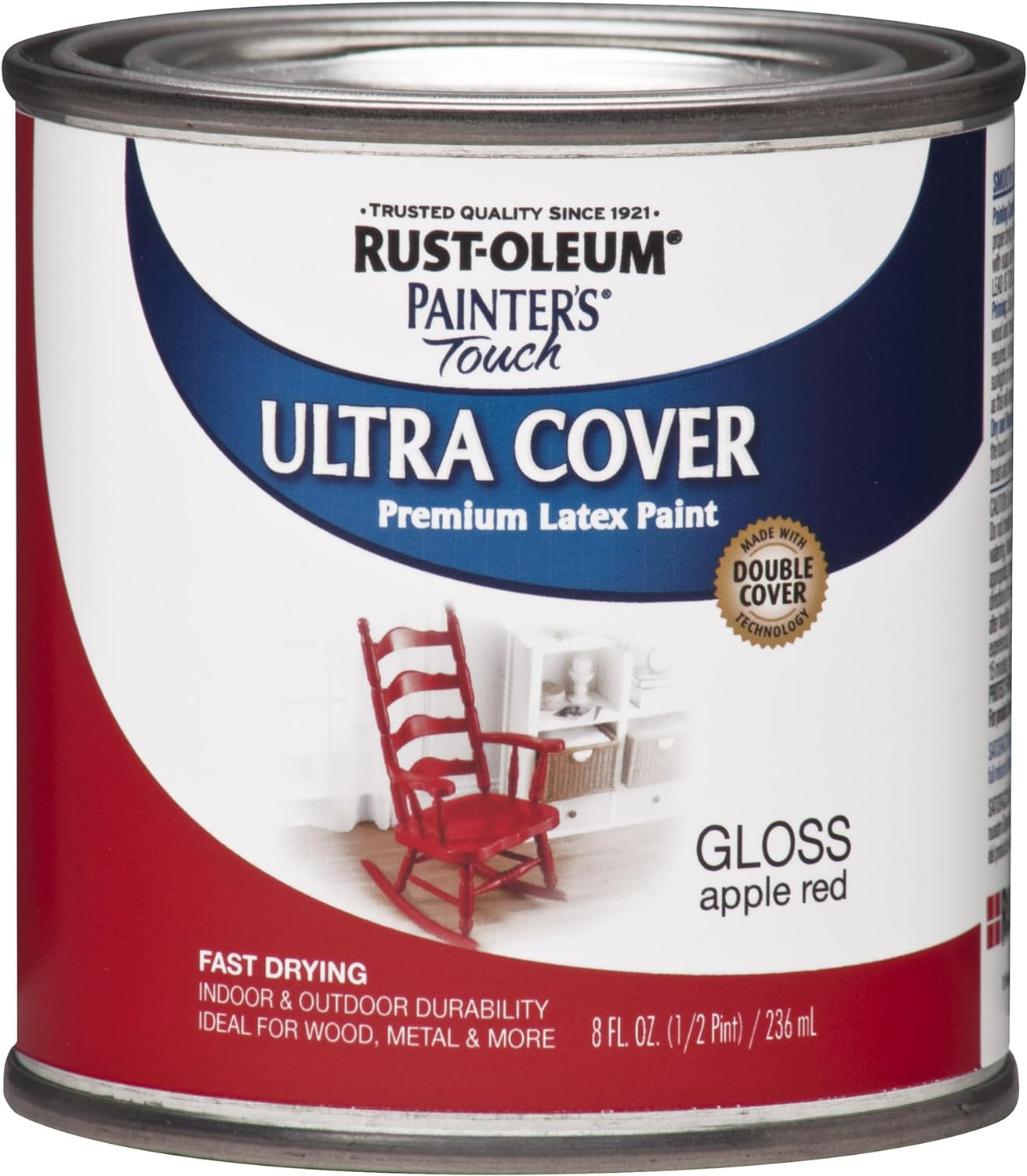 Brush on Paint 1966730 Painters Touch Latex, Half Pint, 8 Fl Oz (Pack of 1), Glo