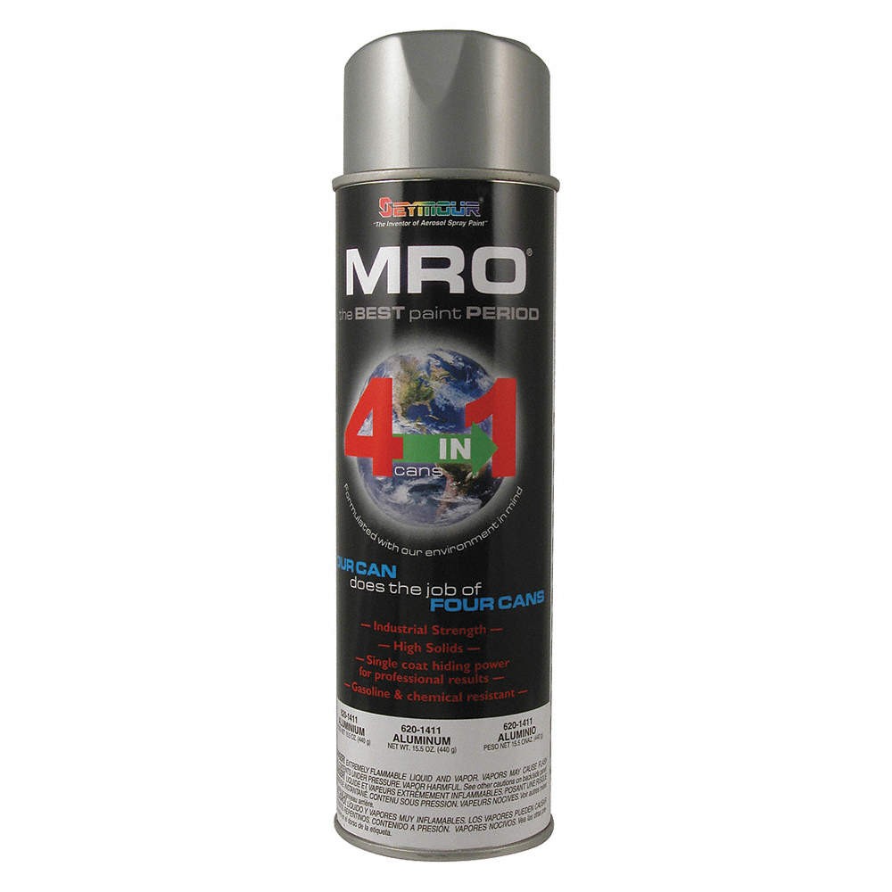 SEYMOUR PAINT Spray Paint,Aluminum,16 oz. 50DJ70