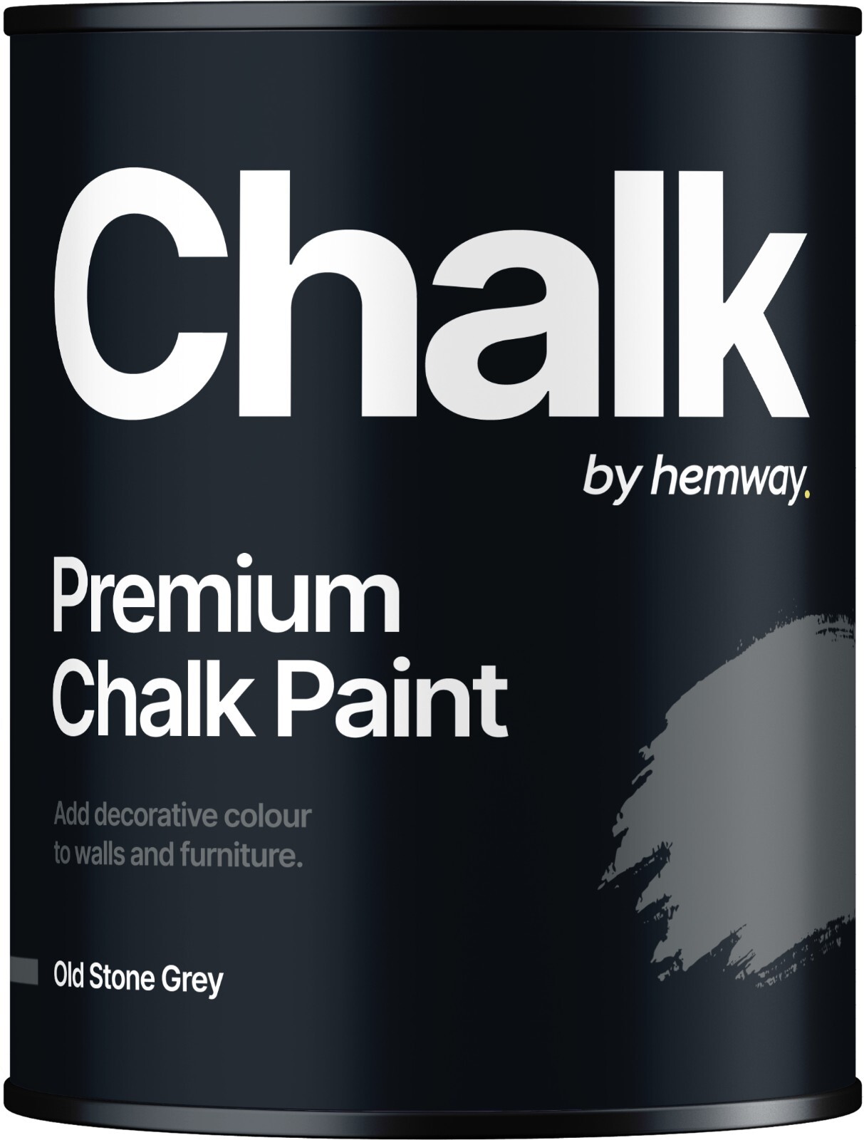 Hemway Old Stone Grey Chalk Paint Matt Wall Furniture Chic Shabby Vintage – 1L