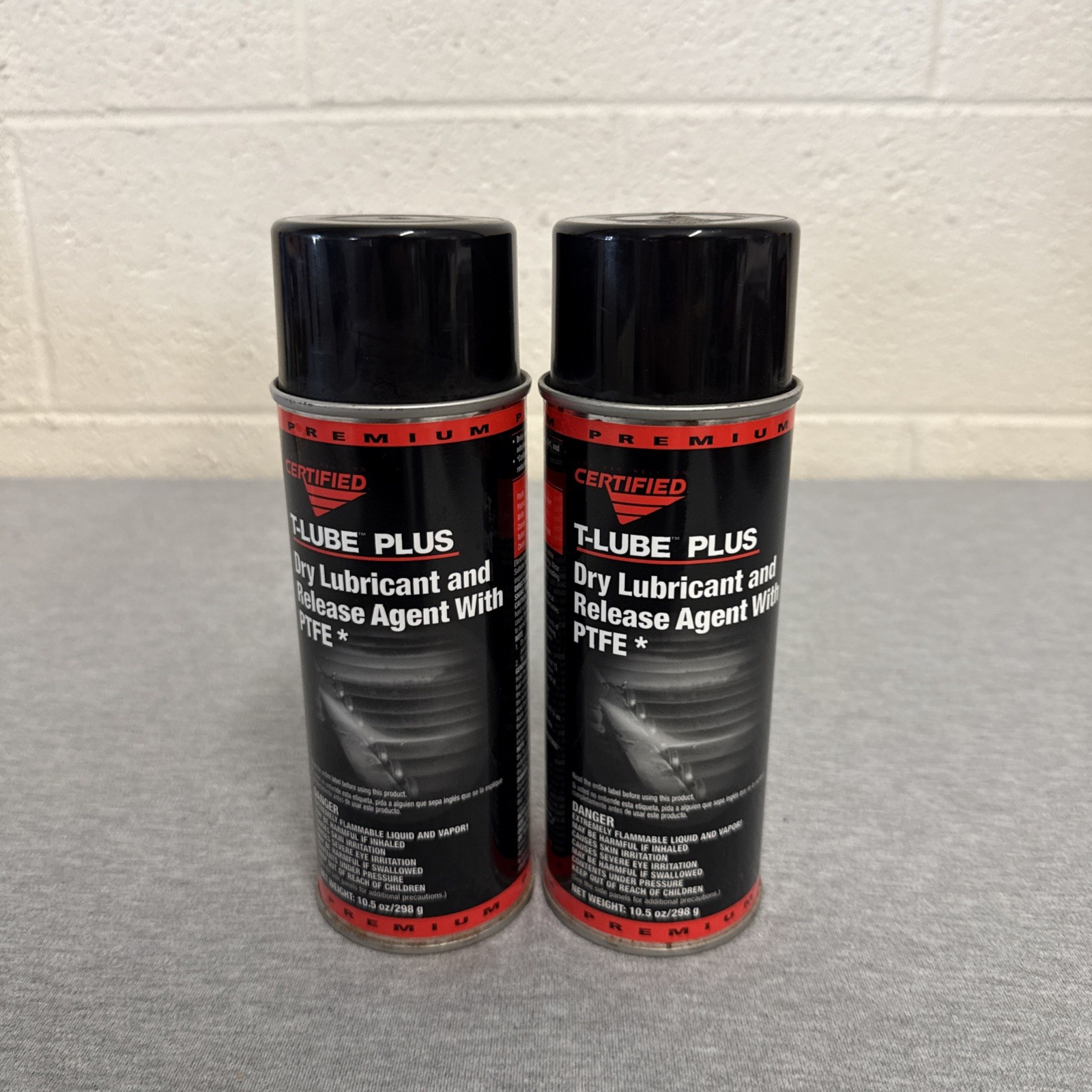Certified T-Lube Aerosol Dry Lubricant & Release Agent w/ PTFE (2-Pack)