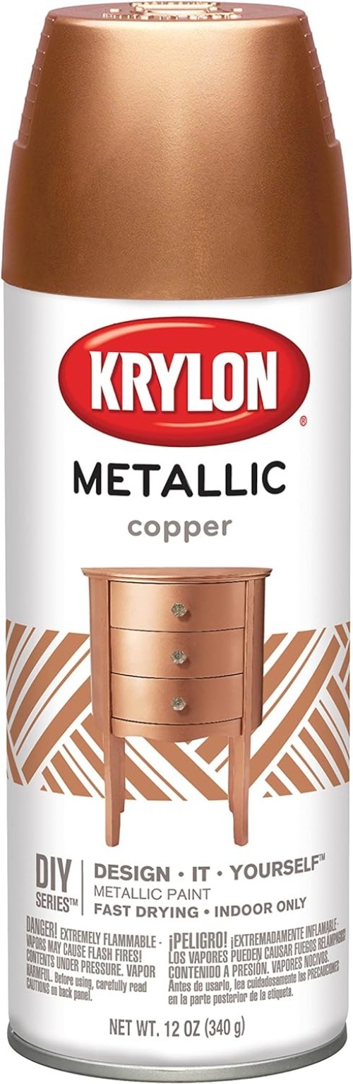 Brilliant Metallic Copper Spray Paint – Quick Dry, UV Resistant – 12 Ounces