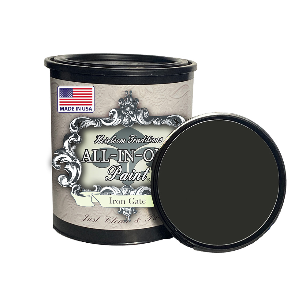 ALL-IN-ONE Paint by Heirloom Traditions – Iron Gate (Black) – 32 Fl Oz