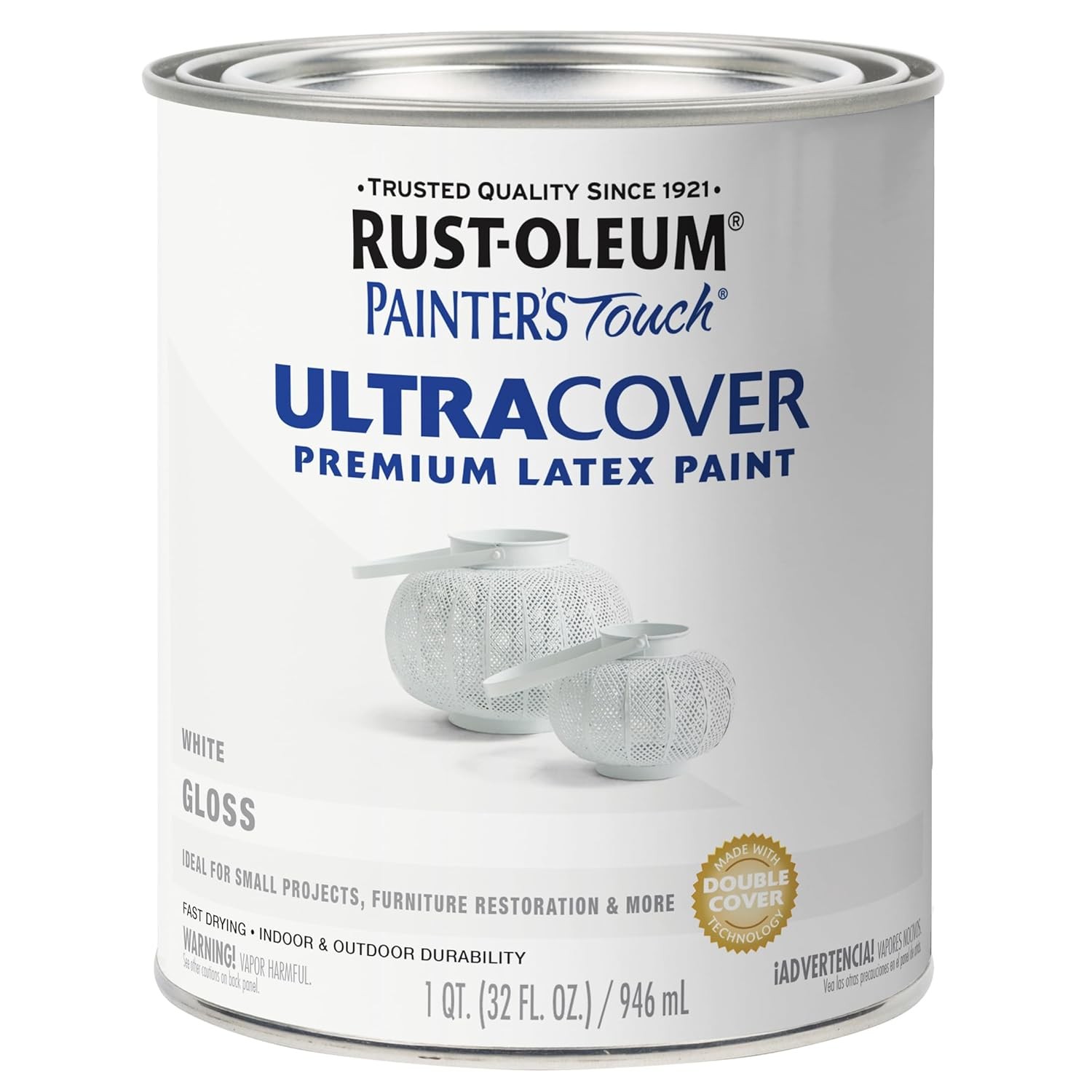 Rust Oleum Gloss White Latex Paint 32 Fl Oz 1 Quart Painter’s Touch Rust Paint