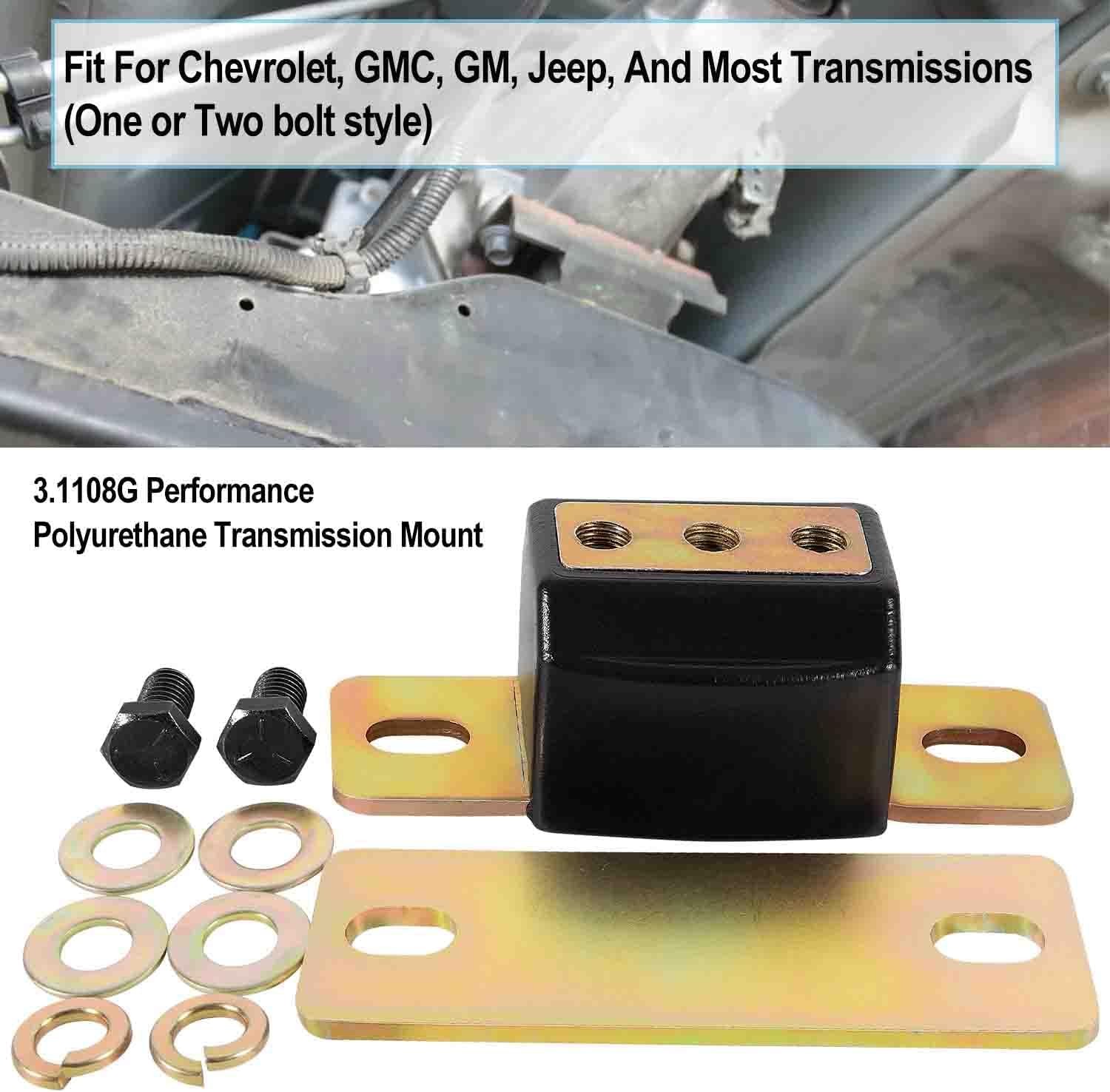 3.1108G Polyurethane Transmission Mount for GM Cars & Trucks – Fits TH350