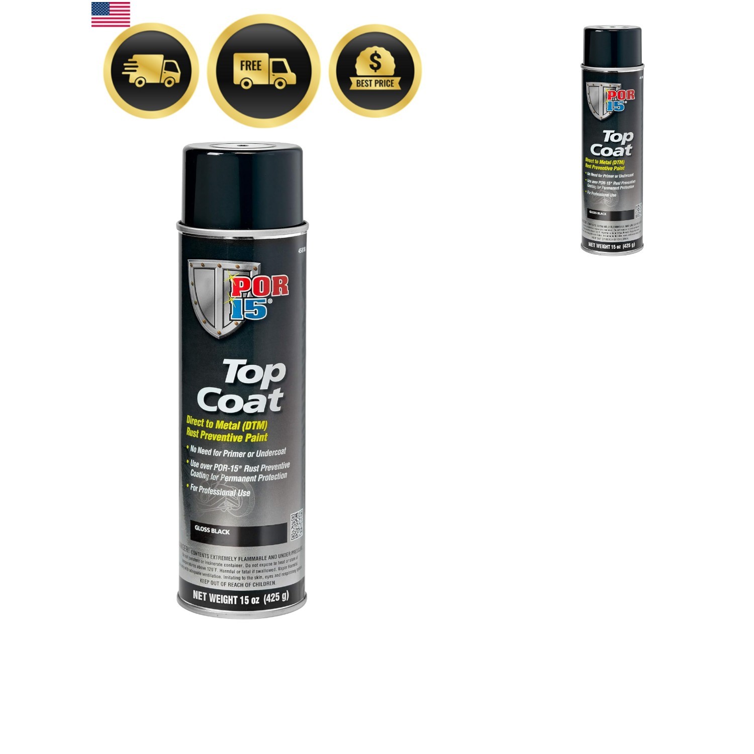 Top Coat Spray Paint, Direct to Metal Paint, Long-term Sheen and Color Retent…
