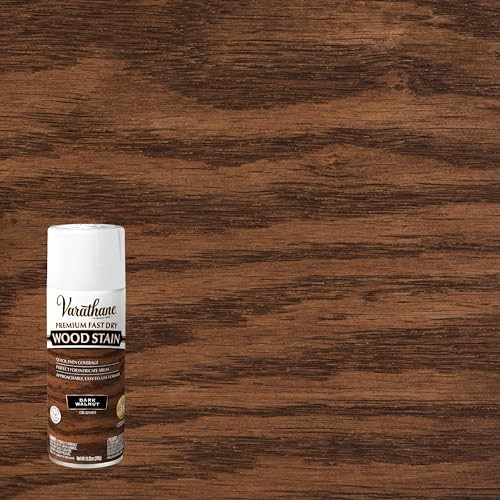 Premium Fast Dry Wood Stain Spray | 1 Hour 10.25 Ounce (Pack of 1) Dark Walnut