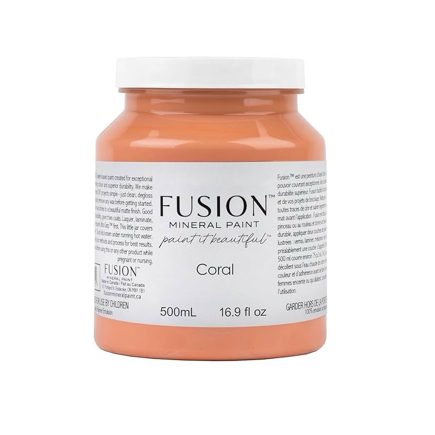 Fusion Mineral Paint Coral 500 ml DIY Furniture Paint Non-Toxic