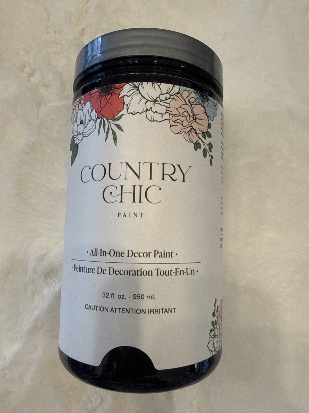 New Country Chic Chalk Style All In One Home Decor Paint 32 oz Color: Liquorice