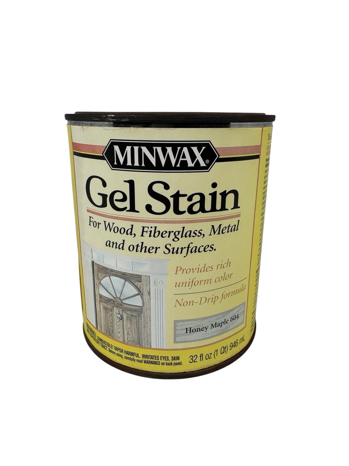Minwax Gel Stain HONEY MAPLE For Wood, Metal, Fiberglass & More 32 oz 1 QT NEW