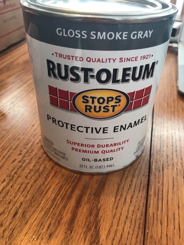 Rust-Oleum Protective Enamels Gloss Smoke Gray Oil- Based Ships N 24h