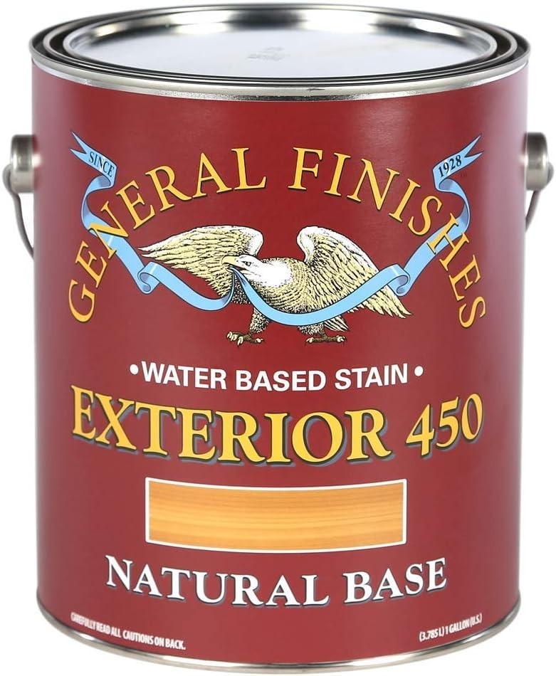 General Finishes Exterior 450 Water Based Wood Stain, 1 Gallon, Natural Base
