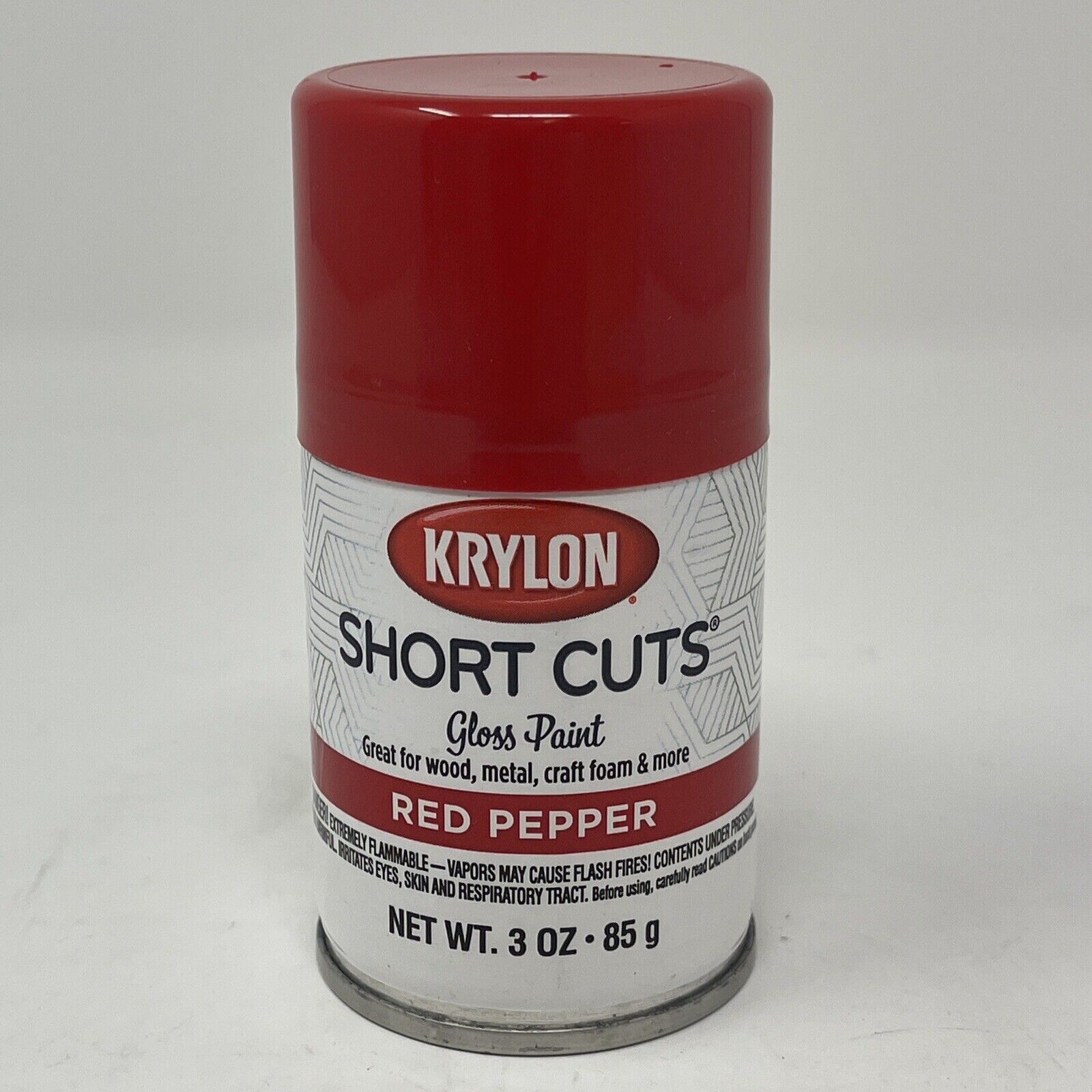 Krylon SCS-033 Short Cuts Aerosol Spray Paint, Gloss, Red Pepper, 3 oz.