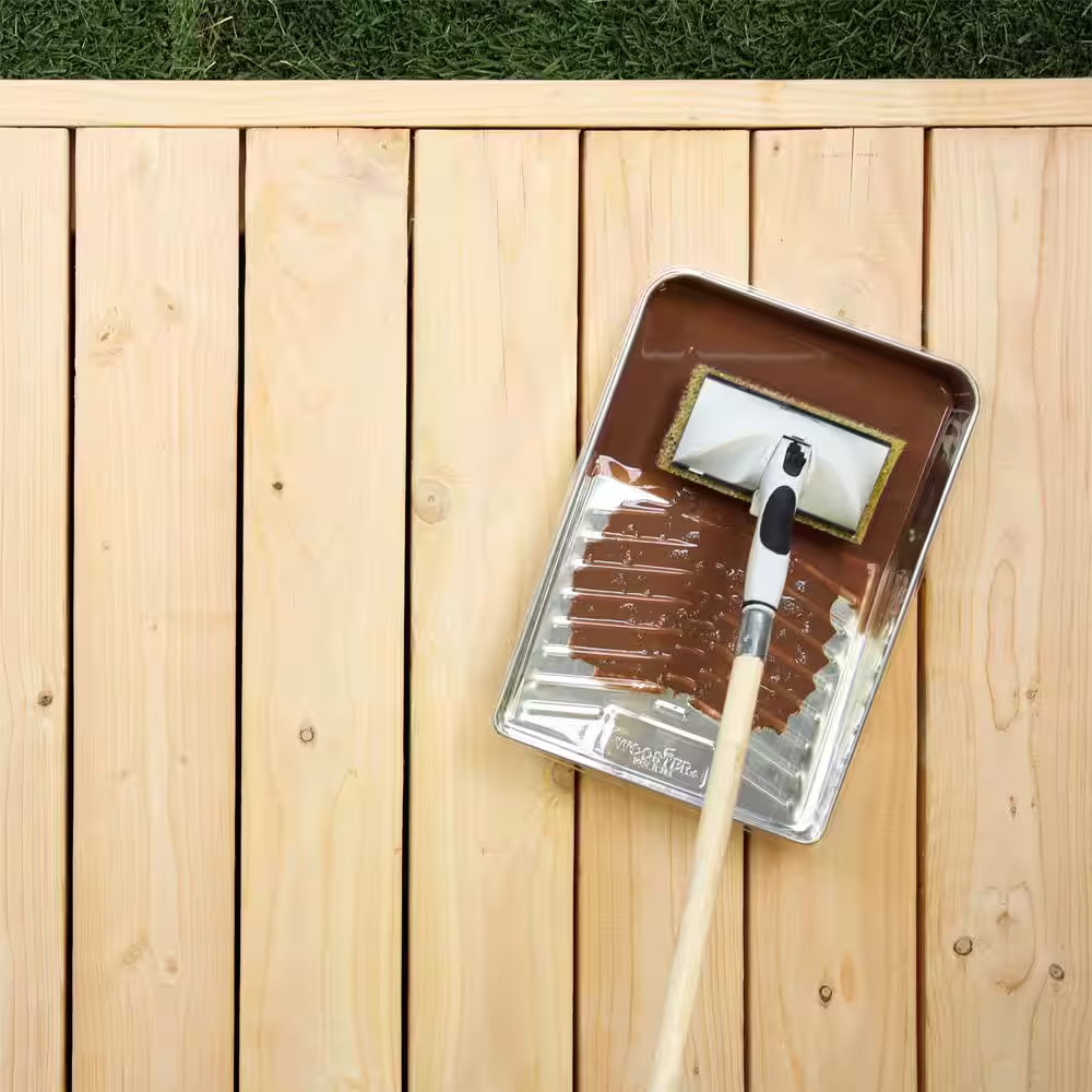 7 In. Exterior Stain Pad Applicator – Deck, Fence & Wood Staining Tool