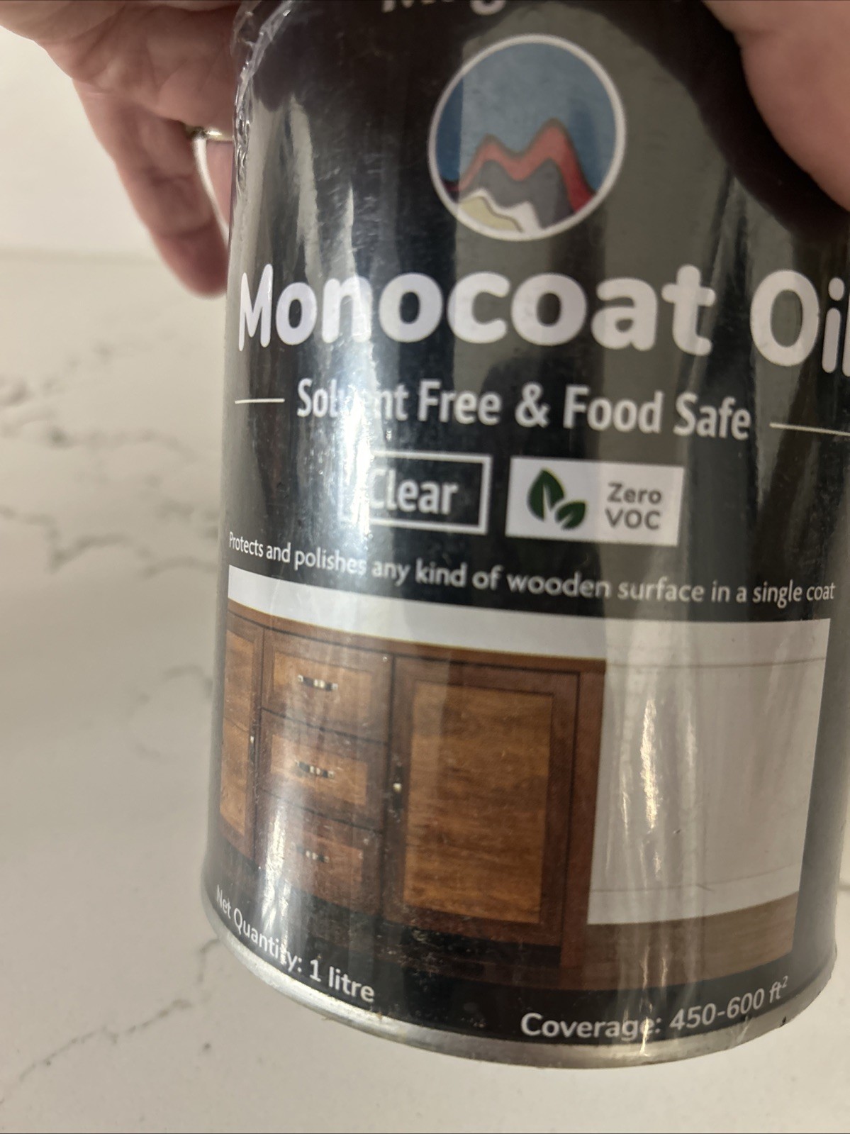 MAGNIFICO MONOCOAT OIL, Clear, 1 Liter: Wood, Epoxy, Metal Solvent Free FoodSafe