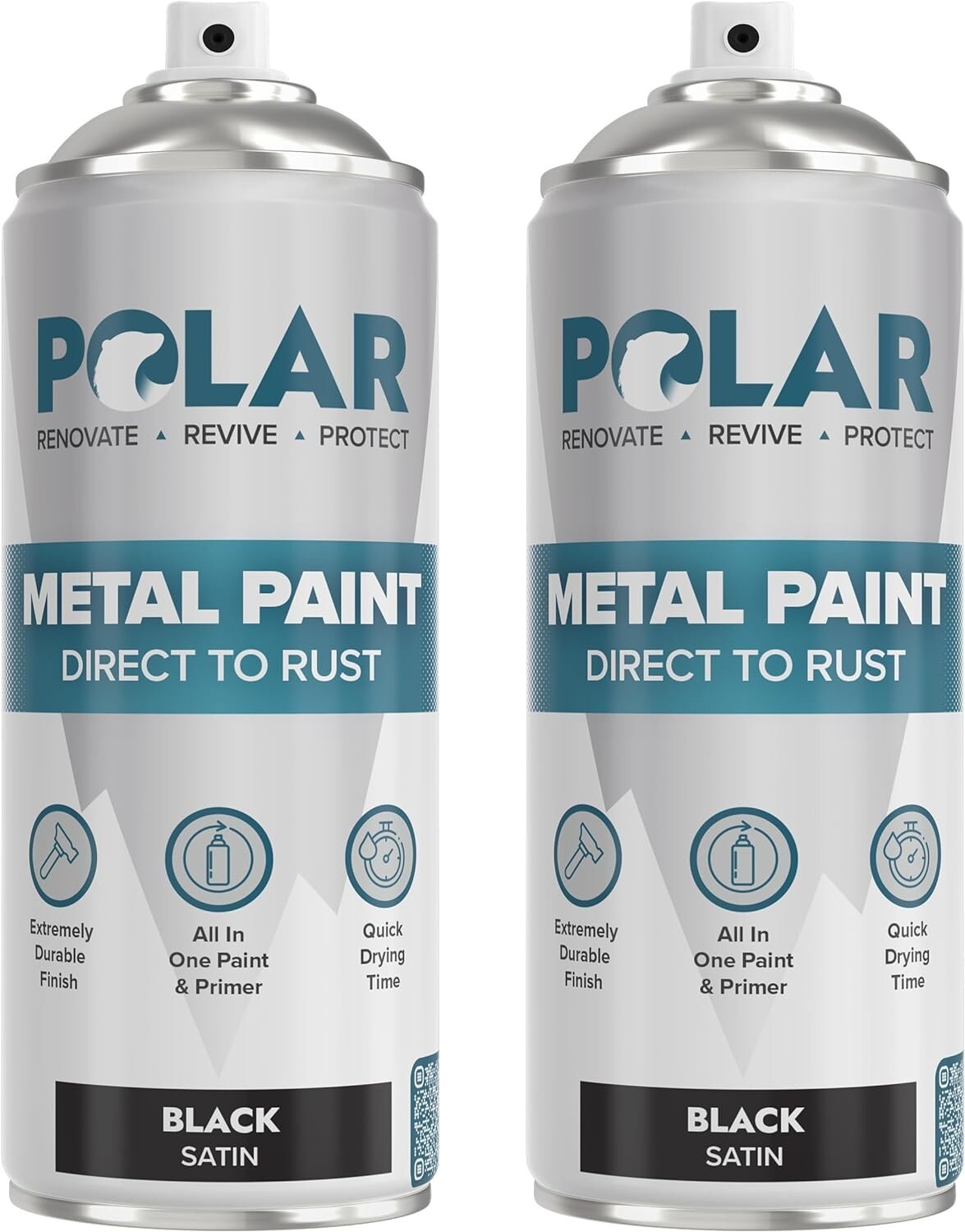 Rust-Resistant Satin Black Spray Paint – Perfect for Metal, Wood & Plastic