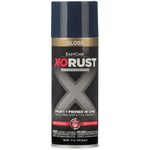 X-O Rust XOP8-AER 12 oz Can of EasyCare Gloss Blue Spray Paint