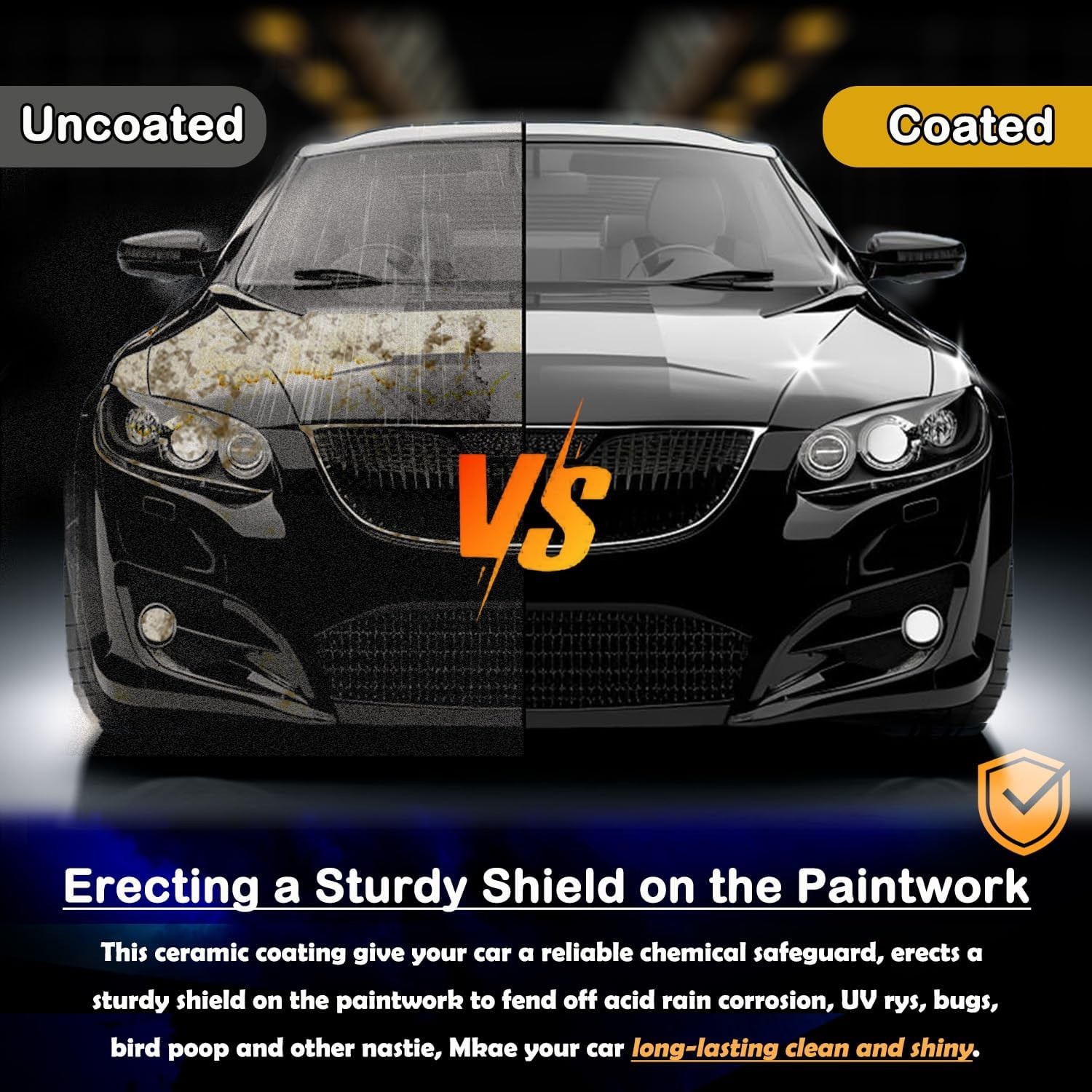 Quick Effect Coating Agent for Car – Hydrophobic Ceramic Coating Spray for Ca…