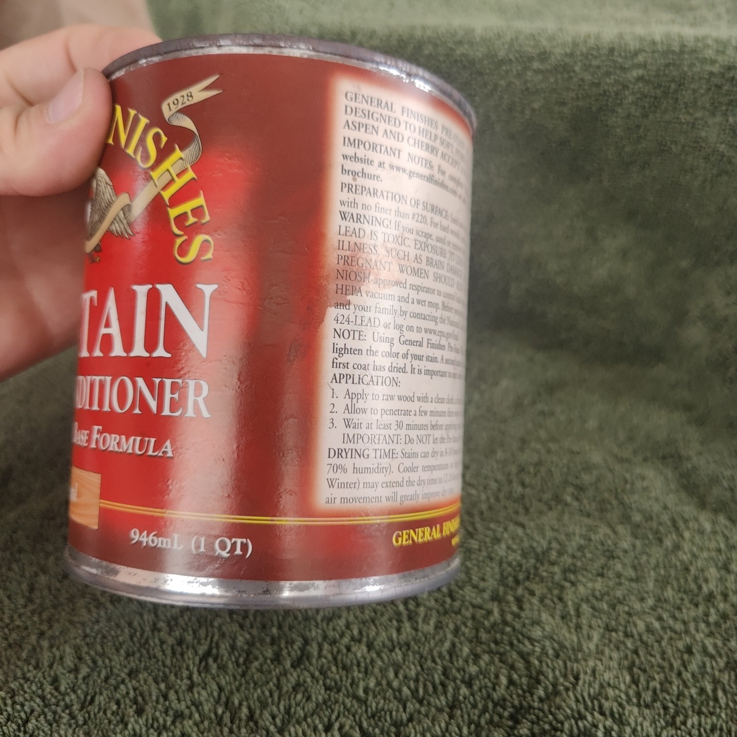 Premium Oil-Based Pre-Stain Wood Conditioner – 1 Quart for Flawless Finish$