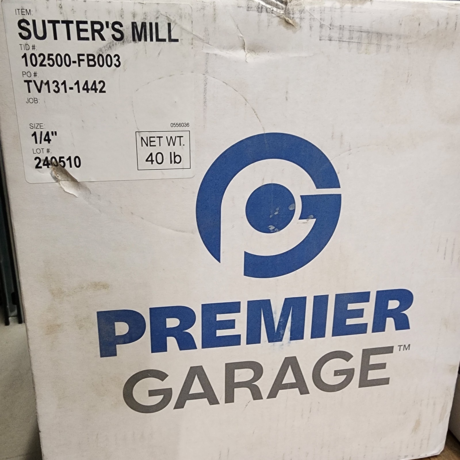 2Lb PREMIER GARAGE 1/4″ Color Chips SUTTERS MILL Epoxy Paint Flakes Garage Floor