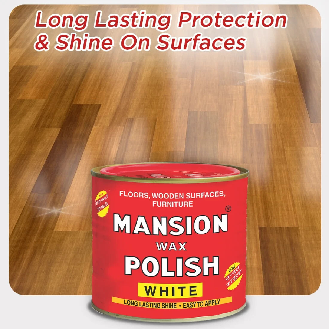 400g Mansion Wax Polish For Floors, Wooden Surfaces, Furniture etc Long Lasting
