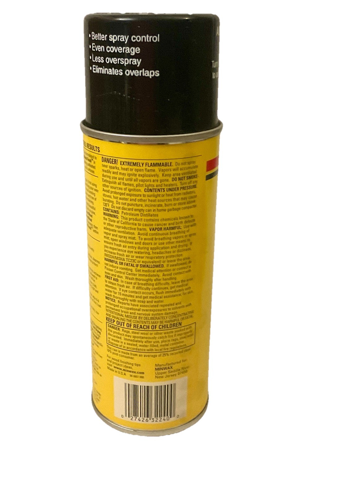 MINWAX WOOD FINISH PENETRATING STAIN SEALER SPRAY 11.5 OZ SPECIAL WALNUT 224A
