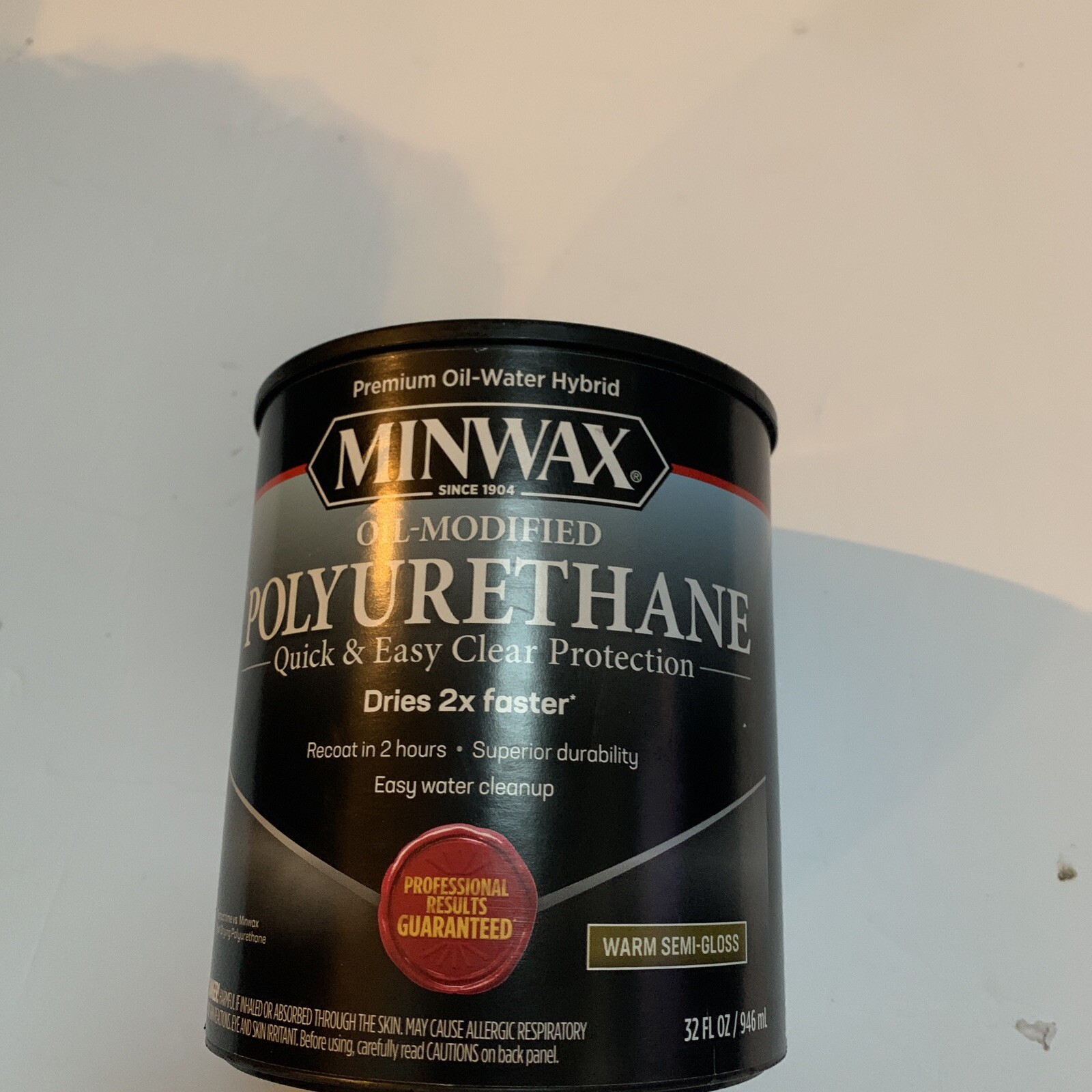 Minwax Water Based, Oil-Modified Polyurethane Protective Wood Finish, Clear S…
