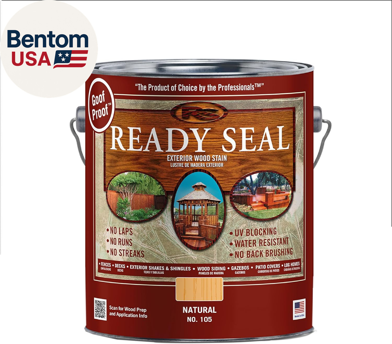 Exterior Wood Stain | Semi-Transparent Oil-Based Formula | Professional Grade St